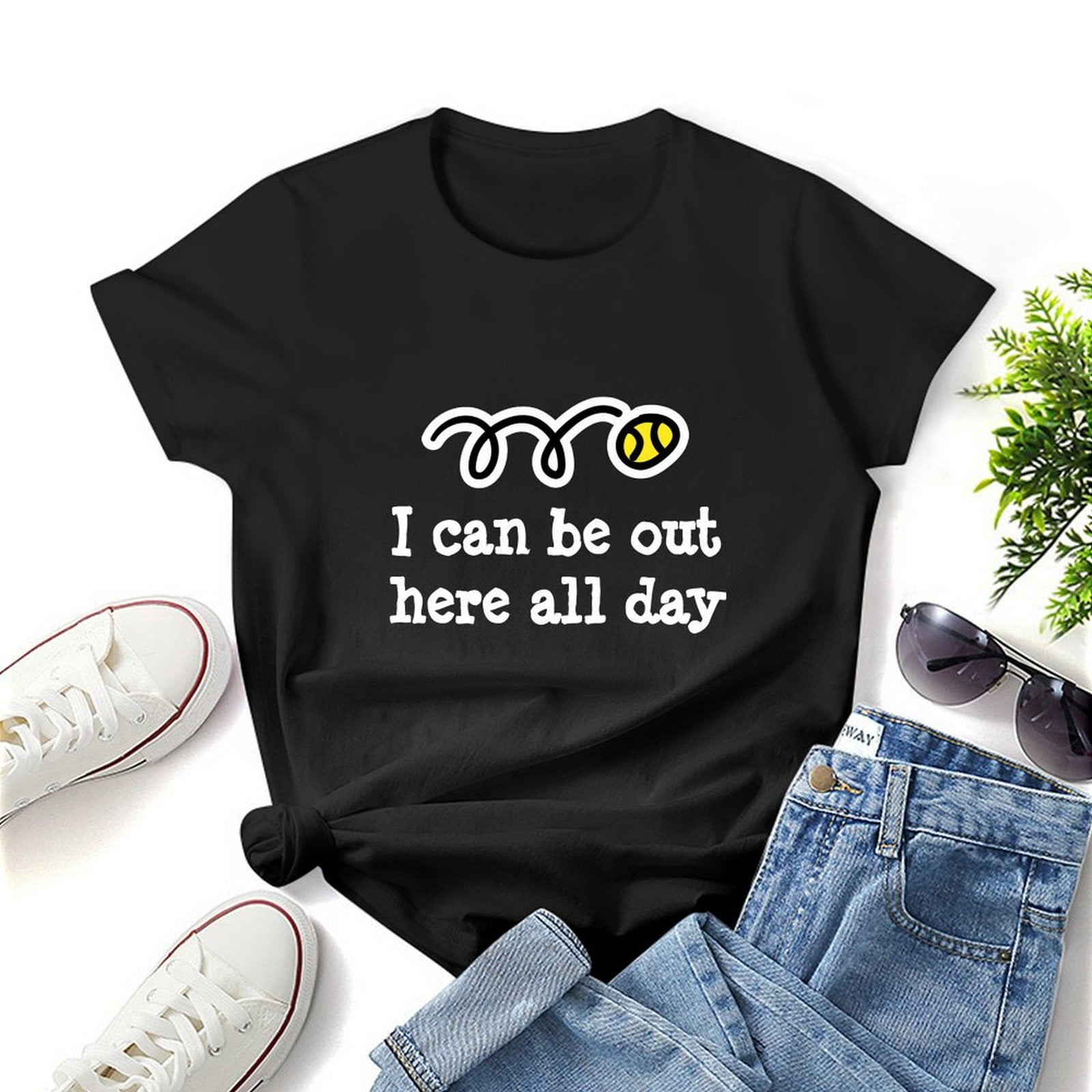Charlylifestyle Unisex S With Funny Tennis Slogans Sayings Jokes Short ...