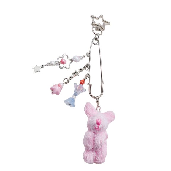 Charm Acrylic Alloy Rabbit Keychain With Realistic Detail Adds Fun to Daily Life On Keys or Backpacks Ornament