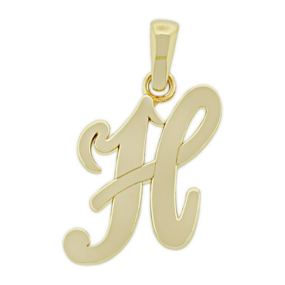 Charm America - Gold Initial Letter "H" Charm - 14 Karat Solid Gold