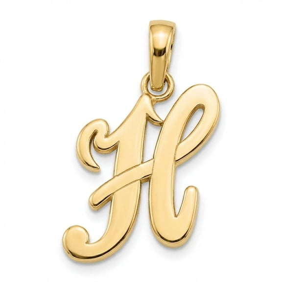 Charm America - Gold Initial Letter "K" Charm - 14 Karat Solid Gold