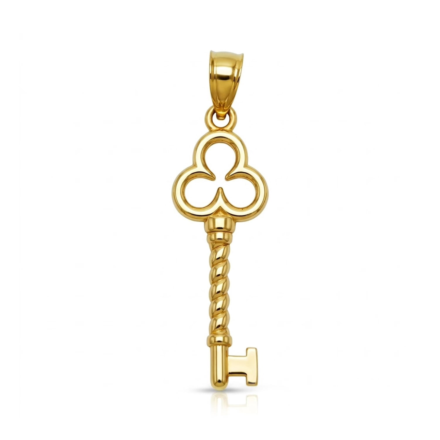 Charm America - Gold Key to Success Charm- 10 Karat Solid Gold