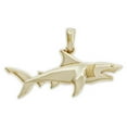 thumbnail image 1 of Charm America - Gold Shark Charm - 14 Karat Solid Gold, 1 of 4