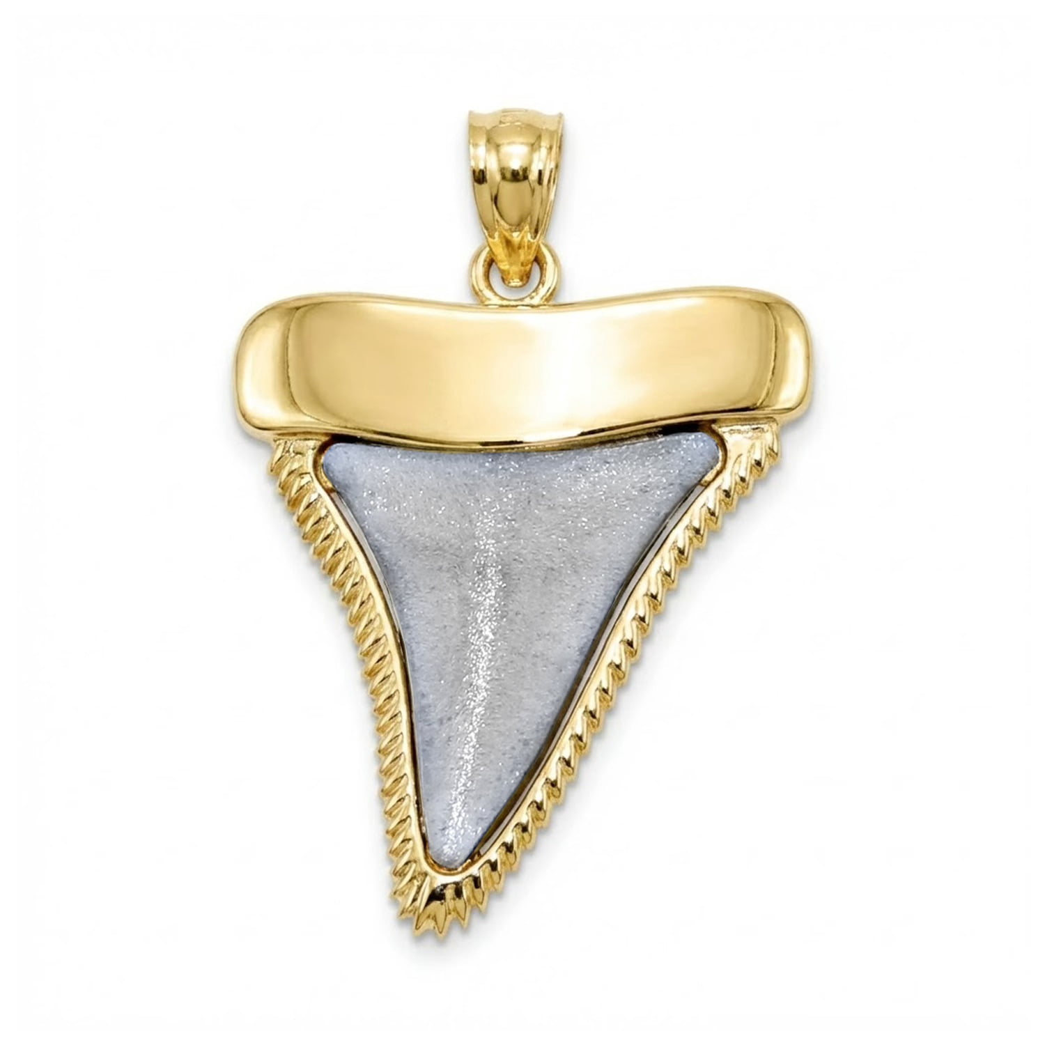 Charm America - Gold Shark Tooth Charm - 10 Karat Solid Gold