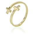 thumbnail image 1 of Charm America - Gold Sideways Cross Ring - 10 Karat Solid Gold, 1 of 3
