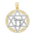 thumbnail image 1 of Charm America - Gold Star of David Chai Charm - 14 Karat Solid Gold, 1 of 2