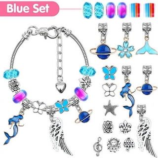 COO&KOO Charm Bracelet Making Kit,Toys for 6 7 8 9 Year Old Girls,Gift for  6 7 8 9 Year Old Girl,Arts and Crafts for Kids Ages 6-8, Jewelry Making Kit  