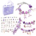 thumbnail image 1 of Charm Bracelet Making Kit,Jewelry Making Supplies Beads, Crafts Gifts Set for Girls Teens Age 8-12, 1 of 17