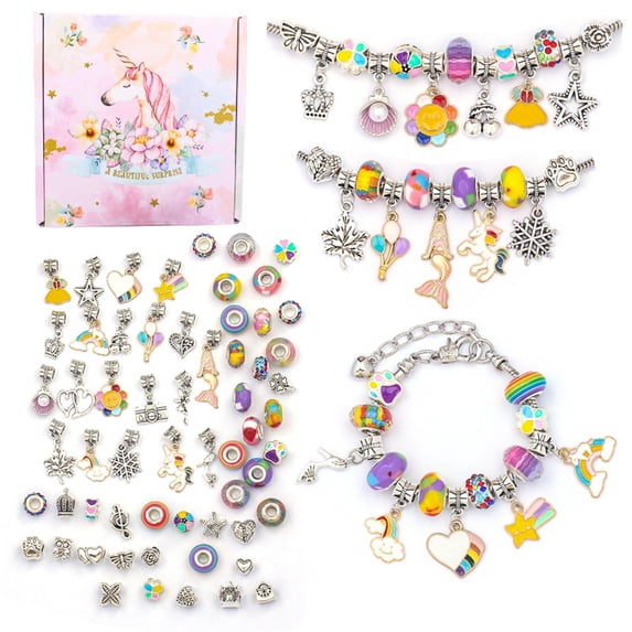 Charm Bracelet Making Kit, Teen Girl Gifts Jewelry Making Kit Christmas birthday gift