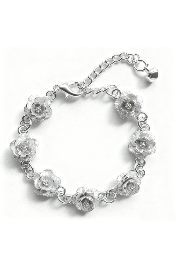 Charm Bracelets for Women Sterling Silver Bracelets for Women Lady's Pendent Charm Cuff Bracelets