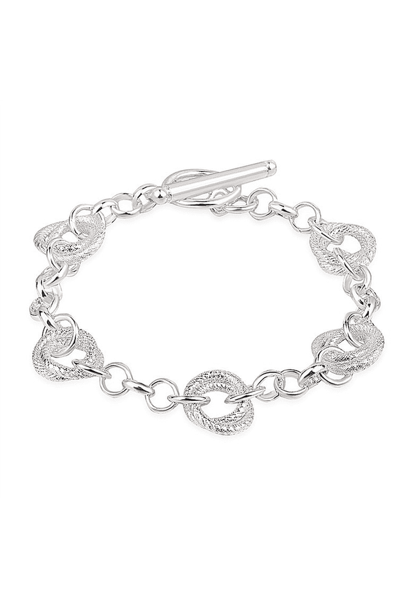 Charm Bracelets for Women Sterling Silver Bracelets for Women Lady's Pendent Charm Cuff Bracelets