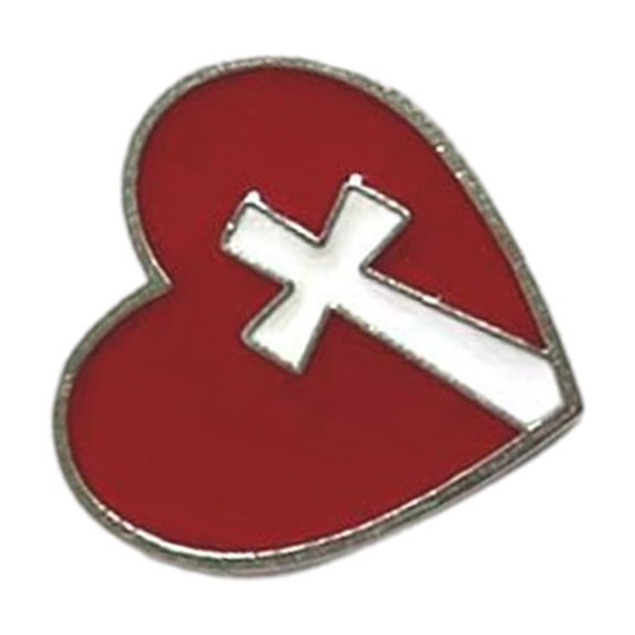 Charm Cartoon Jewelry Pin Heart Brooch Clothing Accessory Alloy Texture Suitable for School Life and Parties Event