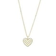 thumbnail image 1 of Charm Chain Necklaces For Women - Women's Heart Pedant Chain 20 Inches 18kt Gold Plated, 1 of 5