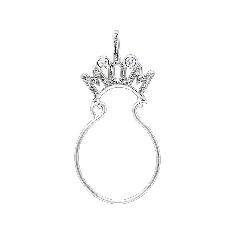 Charm Holder Necklace- 925 Sterling Silver - FashionJunkie4Life