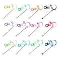 thumbnail image 1 of Charm Keychain Pendant Collection 12 Pcs Metal Rods Waterproof Bags and Cards, 1 of 8