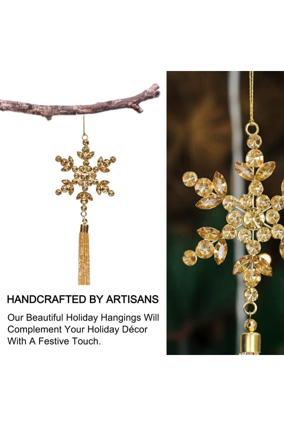 Charm Me Trio Jeweled HangingColor: GoldSize: 3"x10"Set of 3