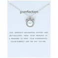 Charm Necklace For Women Pearl Alloy Cat Ears Wishing Card Necklace