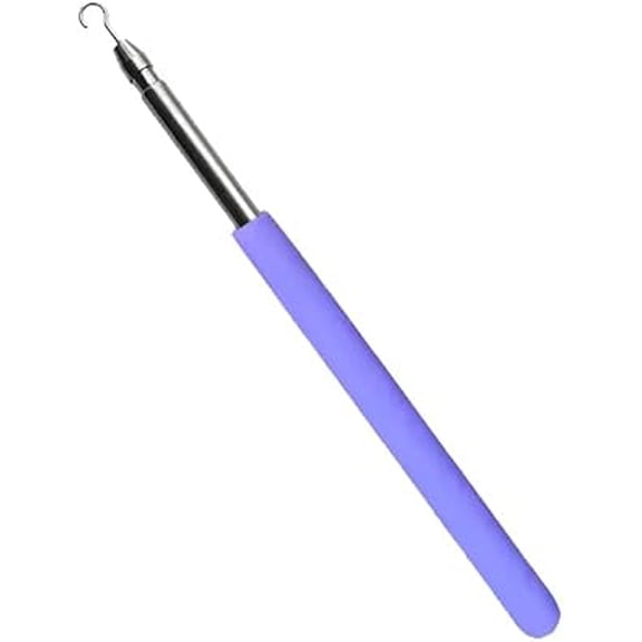 Charm Opener Retractable Bracelet Helper Tool – Easy Jewelry Hook Clasp Assistant – Adjustable Bracelet Fastener for Women – Jewelry Aid for Necklaces, Bracelets & Zippers – Purple