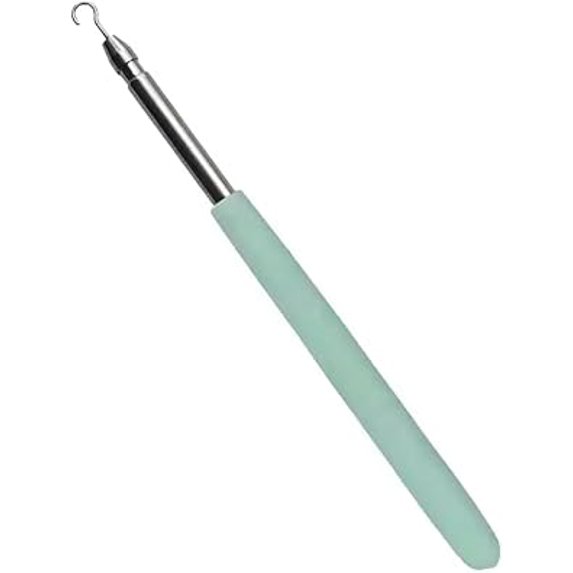 Charm Opener Retractable Bracelet Helper Tool – Easy Jewelry Hook Clasp Assistant – Adjustable Bracelet Fastener for Women – Jewelry Aid for Necklaces, Bracelets & Zippers – Green