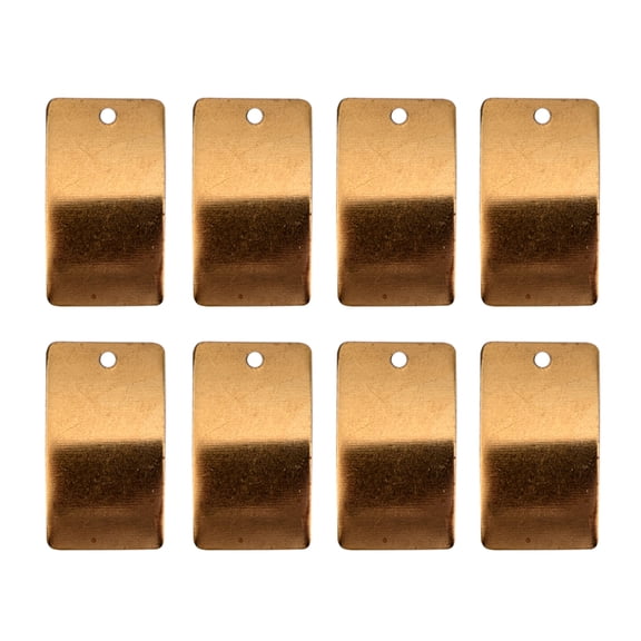 UEETEK 50PCS Copper Sheet DIY Craft Pieces for Jewelry Makers in and Bracelet Designs
