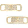 thumbnail image 1 of Charm Shoelace Buckle Golden Cross Pattern Shoe Lace Charm Bling Diamond Locks for DIY Craft Detachable Shoe Jewelry Decorations Sneakers Wedding Shoes Diy Crafts Accessories, 1 of 7
