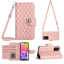 Charm Style for Samsung A03s Case RFID Blocking Wallet Card Holder Leather PU Flip Cover Folio Lanyard Crossbody Strap Women Girl Magnetic Clasp Kickstand for Samsung Galaxy A03s, Green