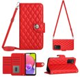 thumbnail image 1 of Charm Style for Samsung A03s Case RFID Blocking Wallet Card Holder Leather PU Flip Cover Folio Lanyard Crossbody Strap Women Girl Magnetic Clasp Kickstand for Samsung Galaxy A03s, Red, 1 of 8