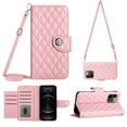 thumbnail image 1 of Charm Style for iPhone 12 Pro Max Case RFID Blocking Wallet Card Holder Leather PU Flip Cover Folio Lanyard Crossbody Strap Women Girl Magnetic Clasp Kickstand For iPhone 12 Pro Max, Pink, 1 of 8