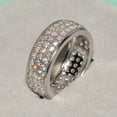 thumbnail image 1 of Charm Wedding Band 925 Silver,Gold Plated Ring Cubic Zircon Women Gifts Sz 6-10, 1 of 8
