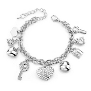 FLOORORA Charm Women Bracelet in Silver