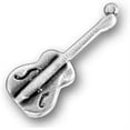 thumbnail image 1 of CharmCountry Sterling Silver Guitar Musical Charm with Split Ring Item #2161, 1 of 1