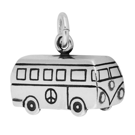 CharmCountry Sterling Silver VW Bus Travel Charm Item #91136