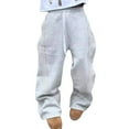 thumbnail image 1 of CharmCyan Casual Loose Fit Drawstring Waist Pants with Striped Side Detailing Comfortable Wide Leg Trousers for Everyday Wear Gray M, 1 of 2