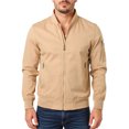 thumbnail image 1 of CharmCyan Men Bomber Jacket Lightweight Casual Stand Collar Zip Up Windbreaker Outerwear with Pockets for Daily Wear Khaki 3XL, 1 of 1