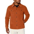 thumbnail image 1 of CharmCyan Men Button Down Shirt Jacket Long Sleeve Casual Lightweight Outerwear with Pockets Classic Fit Comfortable Design Saffron L, 1 of 1