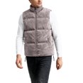 thumbnail image 1 of CharmCyan Men Puffer Vest Lightweight Sleeveless Outerwear with Stand Collar Full Zip Closure and Side Pockets for Casual Wear Gray 2XL, 1 of 5