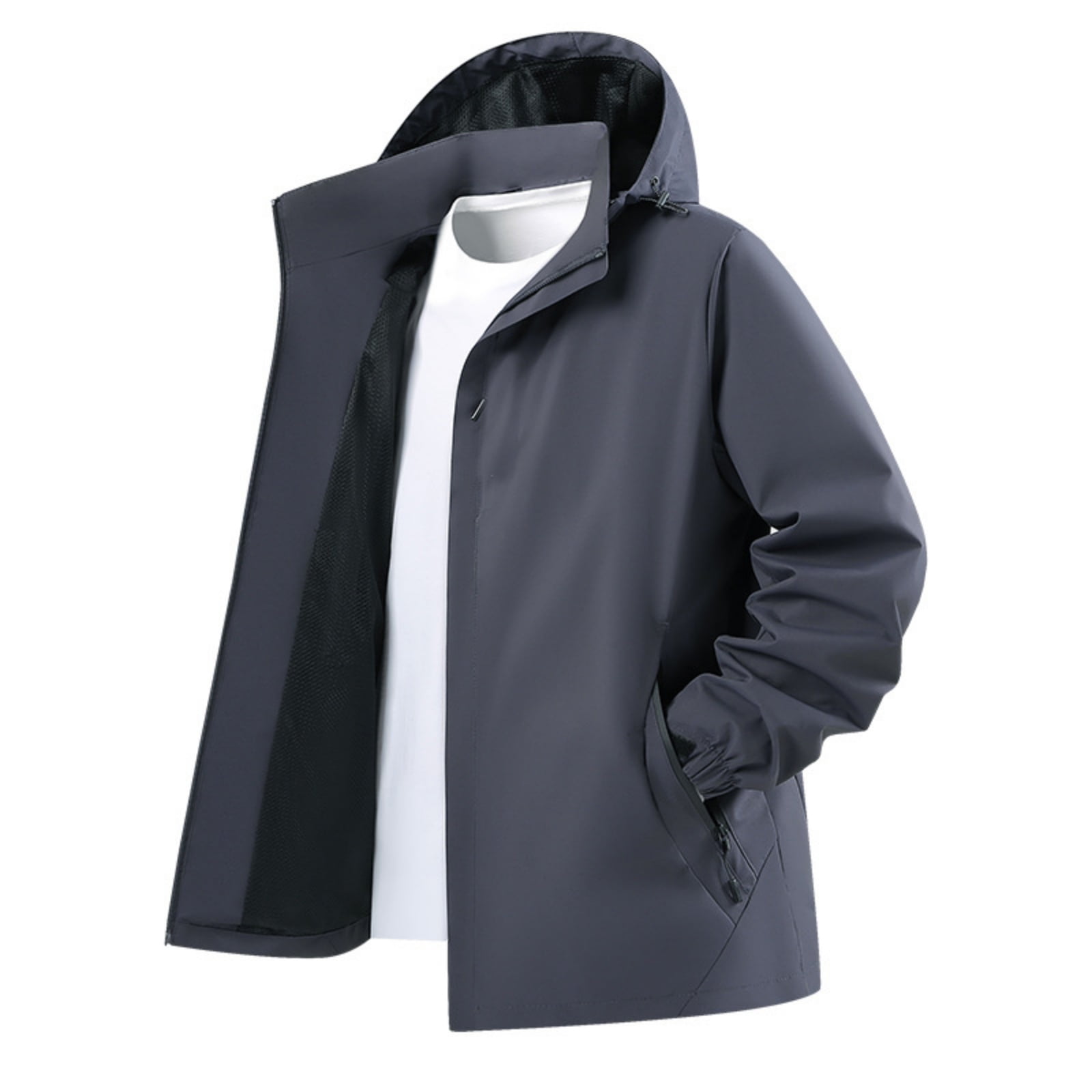 CharmCyan Men's Casual Solid-color Outdoor Sports Jacket, Men's ...