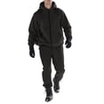 thumbnail image 1 of CharmCyan Men's Full Zip Hoodie and Sweatpants Set Comfortable Athletic Tracksuit with Adjustable Hood for Outdoor Activities Dark Gray S, 1 of 2