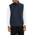 thumbnail image 1 of CharmCyan Men's Full Zip Lightweight Stand Collar Vest with Multiple Zippered Pockets for Layering and Everyday Casual Wear Dark Blue L, 1 of 4