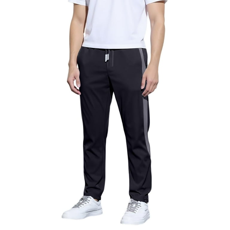 CharmCyan Men's Lightweight Athletic Jogger Pants with Zipper