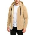 thumbnail image 1 of CharmCyan Men's Loose Leisure Hooded Hood Hoodie Khaki M, 1 of 1