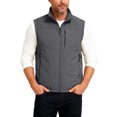 thumbnail image 1 of CharmCyan Men's Outdoor Fishing Vest, Lightweight Sleeveless Practical Workwear, With Added Fleece Suitable For Winter, Double-sided Wearable Gray 2XL, 1 of 7