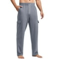 thumbnail image 1 of CharmCyan Men's Relaxed Fit Cargo Lounge Pants with Elastic Waistband and Multiple Pockets for Comfortable Daily Wear Gray XL, 1 of 2