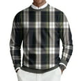 thumbnail image 1 of CharmCyan Men's Round Neck Long Sleeve Ribbed Knit Pullover Dark Gray XL, 1 of 6