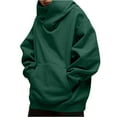 thumbnail image 1 of CharmCyan Oversized Pullover Hoodie for Men and Women with Large Front Pocket Soft Fleece Lined Sweatshirt for Everyday Comfort and Warmth Green M, 1 of 2