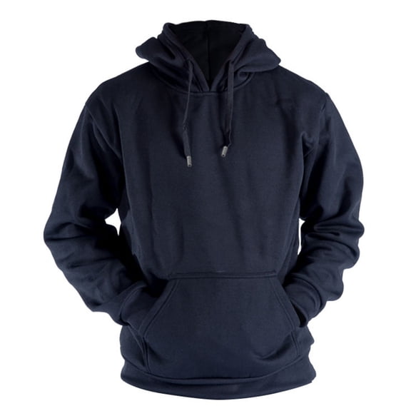 CharmCyan Pullover Hoodie Sweatshirt for Men and Women Classic Fit Long Sleeve Hooded Top with Adjustable Drawstring Kangaroo Pocket Black L