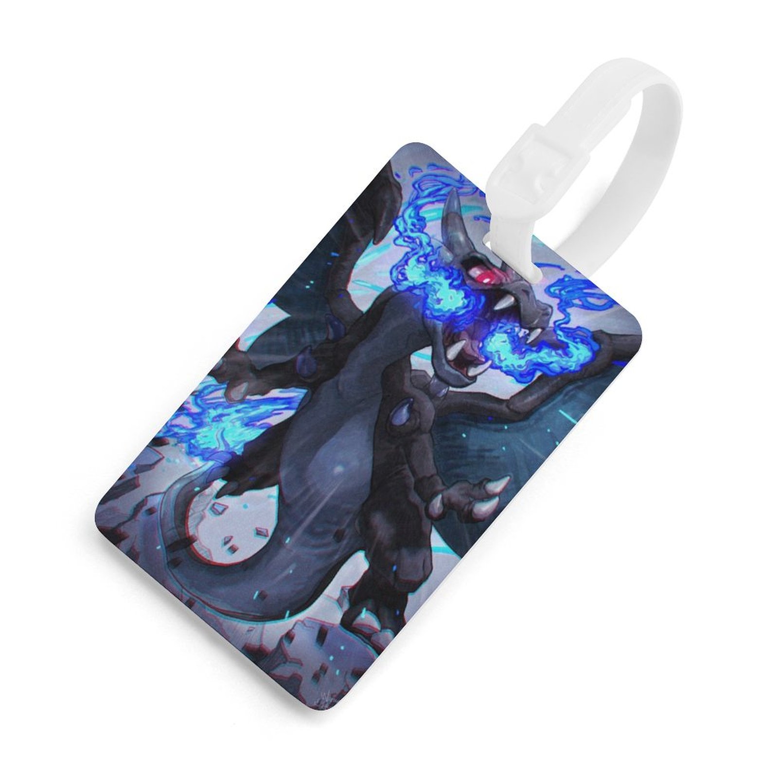 Charmander Anime Go Luggage Tags for Suitcases, Colorful Unique Travel Baggage Bag Tags with