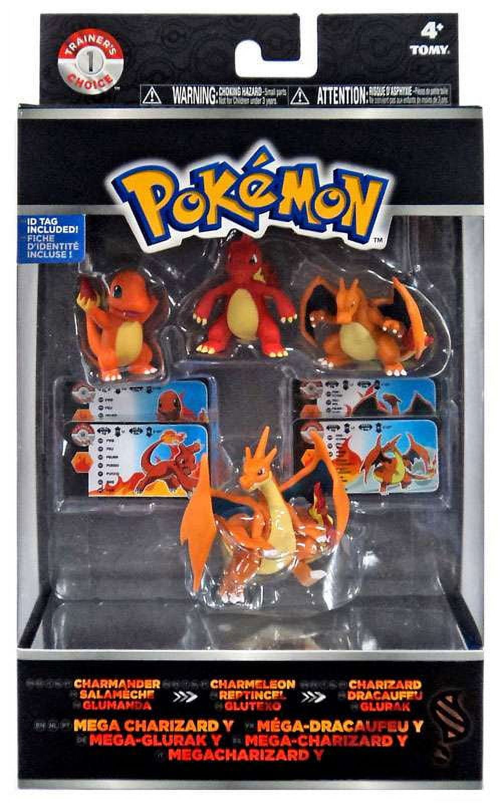 Pokemon Mega Charizard X Exclusive Figure 3-Pack Set Charmander