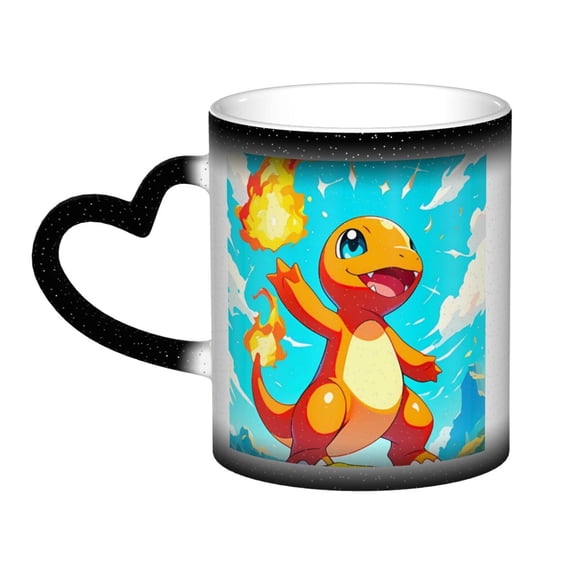 Charmander Color Changing Mug In The Sky Colour Changing Mug Print Ceramic Mug Tea Cup 11 Ounce - Gifts For Home Office Coffee Birthday Gift