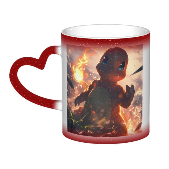 Charmander Color Changing Mug In The Sky Colour Changing Mug Print Ceramic Mug Tea Cup 11 Ounce - Gifts For Home Office Coffee Birthday Gift