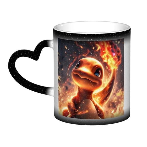 Charmander Color Changing Mug In The Sky Colour Changing Mug Print Ceramic Mug Tea Cup 11 Ounce - Gifts For Home Office Coffee Birthday Gift